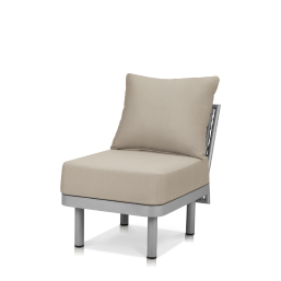armless lounge chair